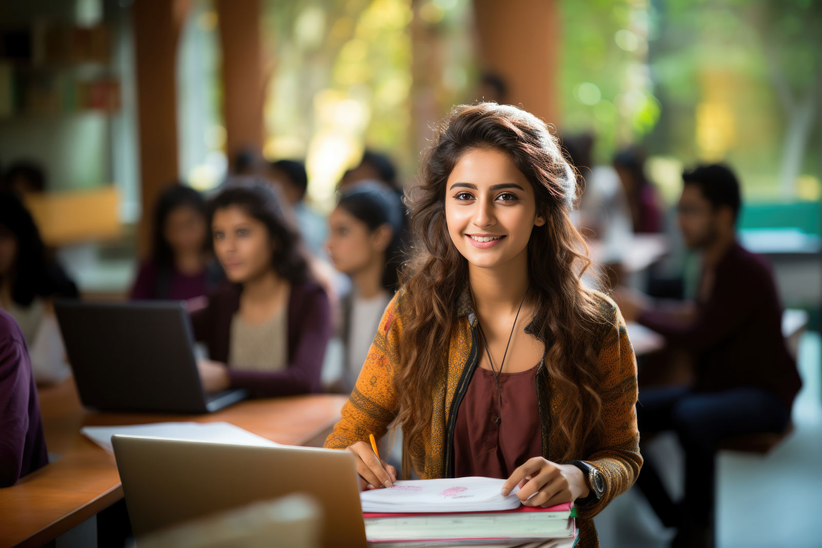 SPH Student in Library