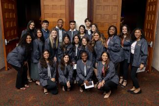 Dental hygiene group photo at welcome to the profession ceremony