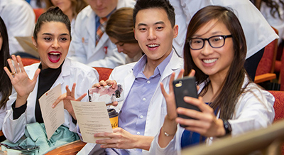 Medical students at the clinical letter ceremony