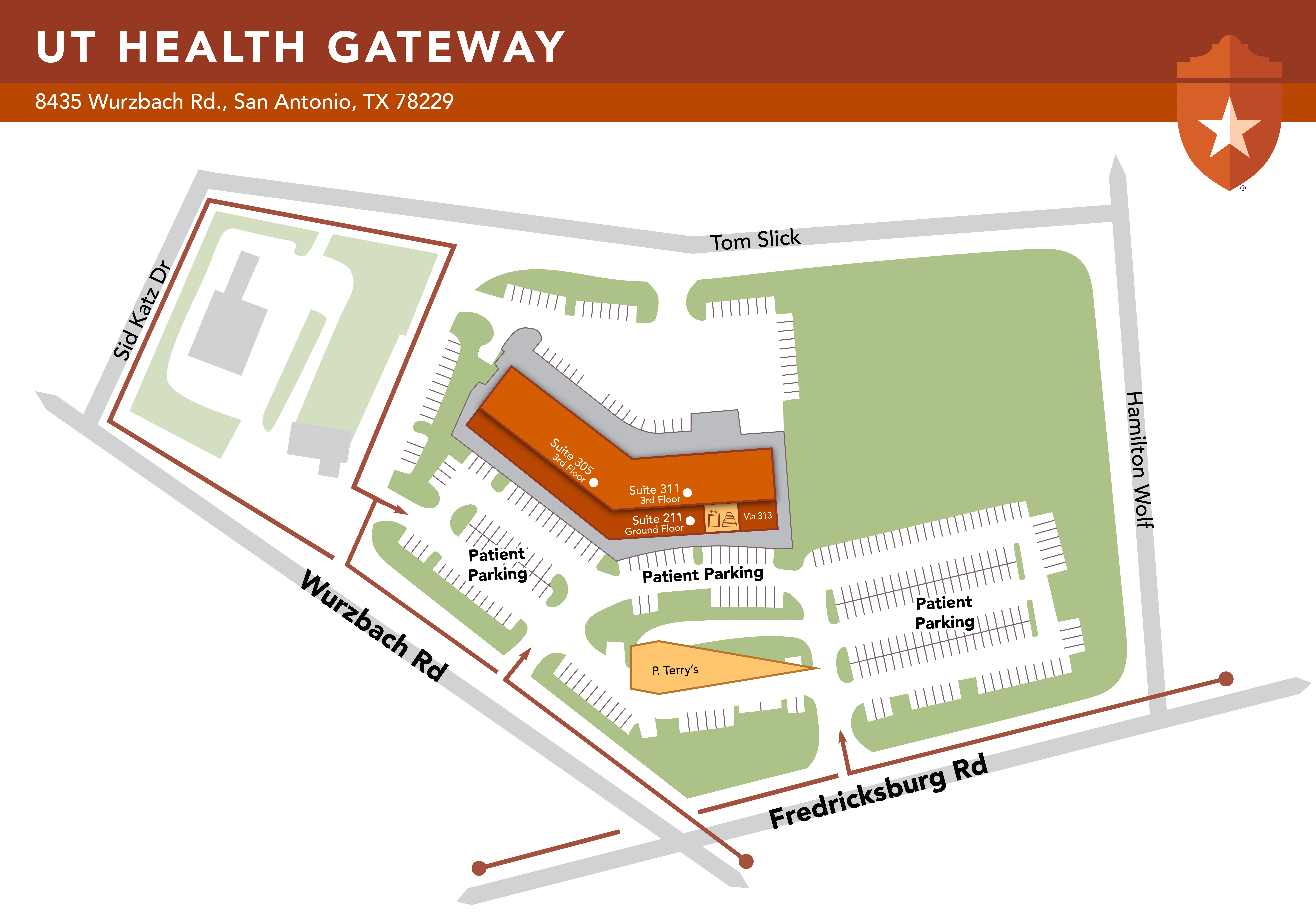 UT Health Gateway map