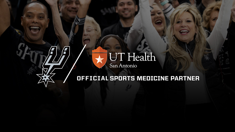 Spurs fans with logo overlaid