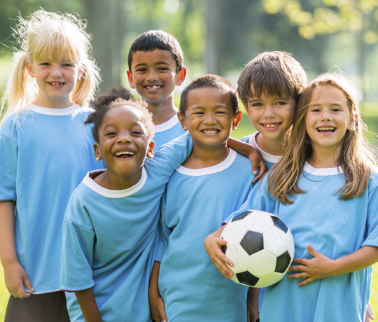 Kids soccer team