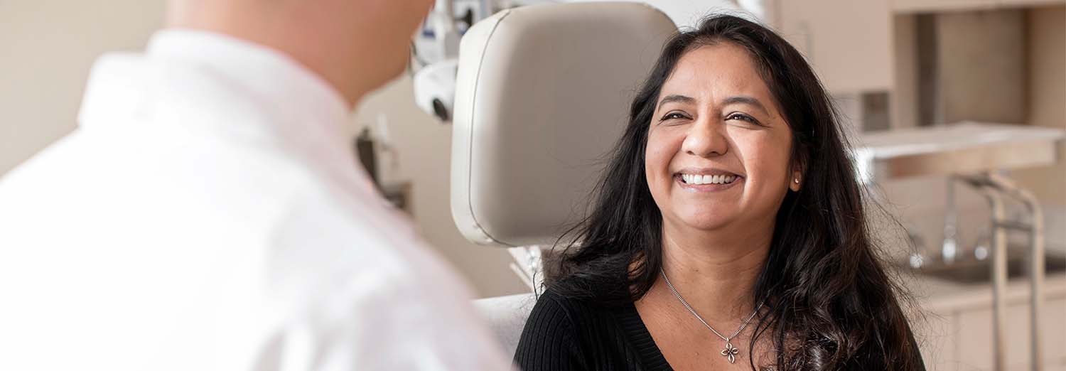 patient smiling