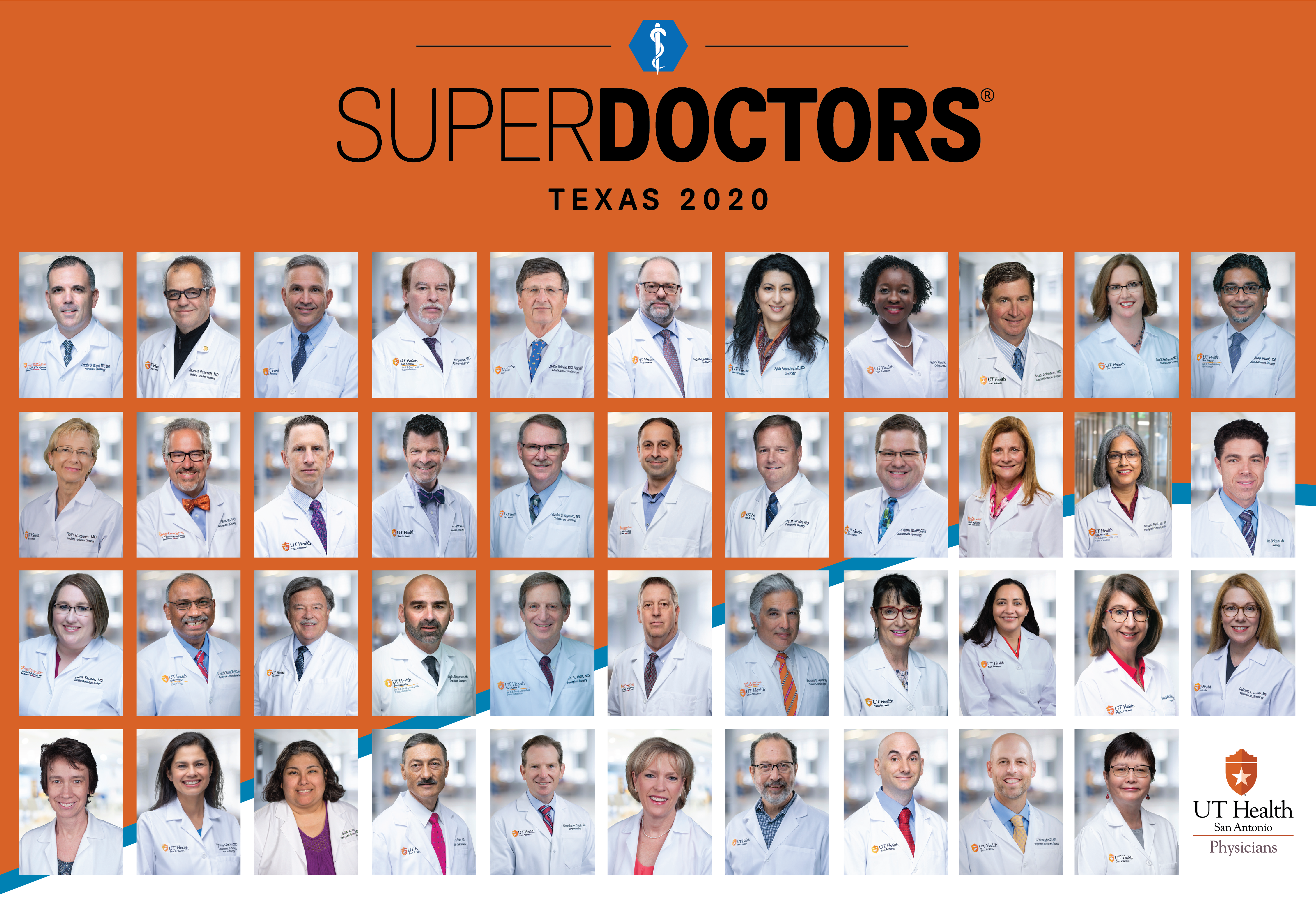 photograph displaying the Super Doctor awardees