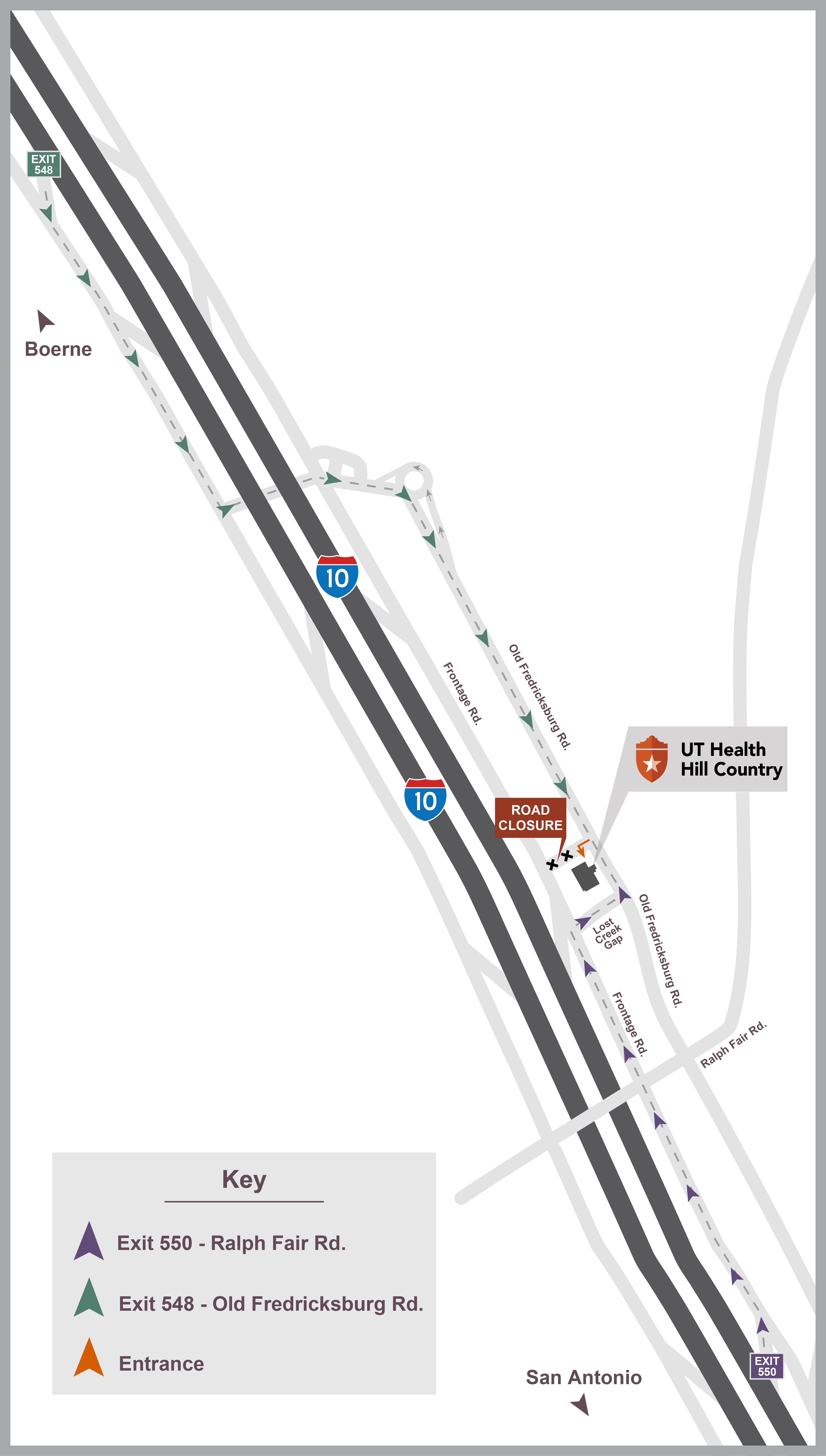 Hill Country Road Closure Mao