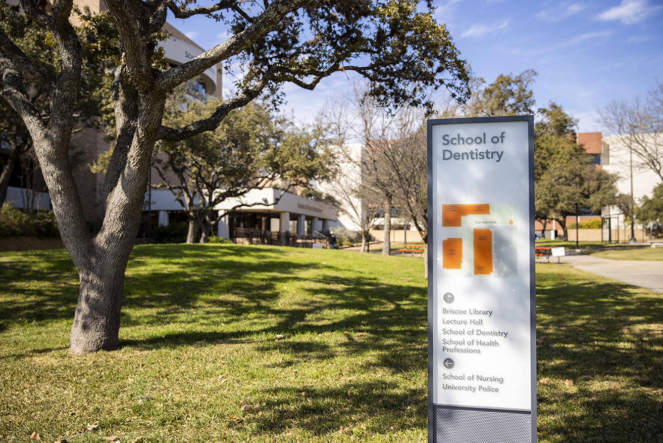 School of dentistry sign