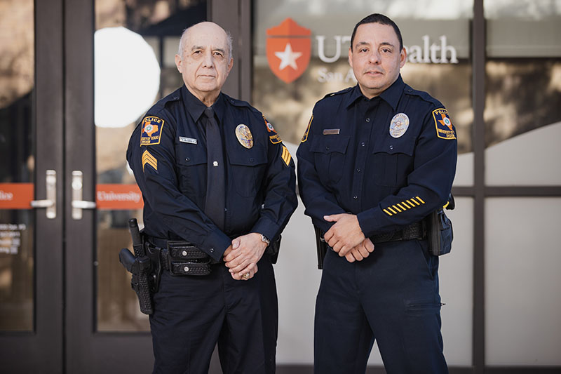 University security and campus police conduct criminal investigations at UTHSCSA