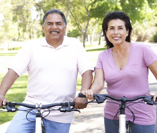 Happy mature couple