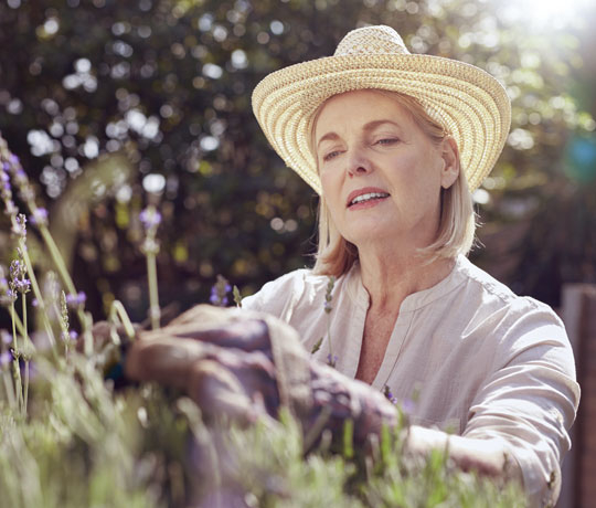 Woman gardening