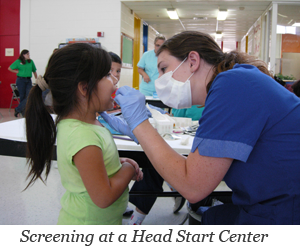 Image of Screening at Head Start Center