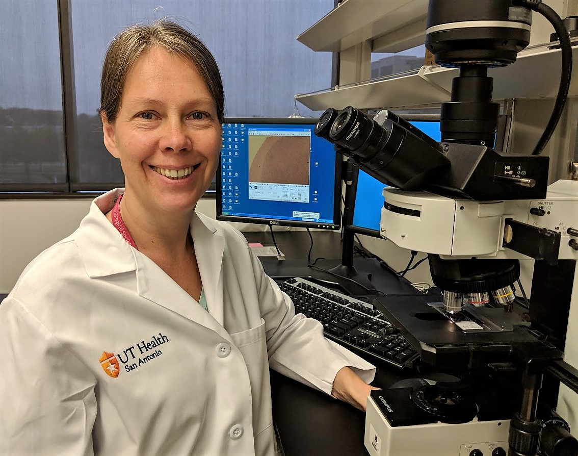 Dr. Aleksandra Gruslova, postdoctoral fellow, conducts in vitro and in vivo experiments for preclinical drug development.