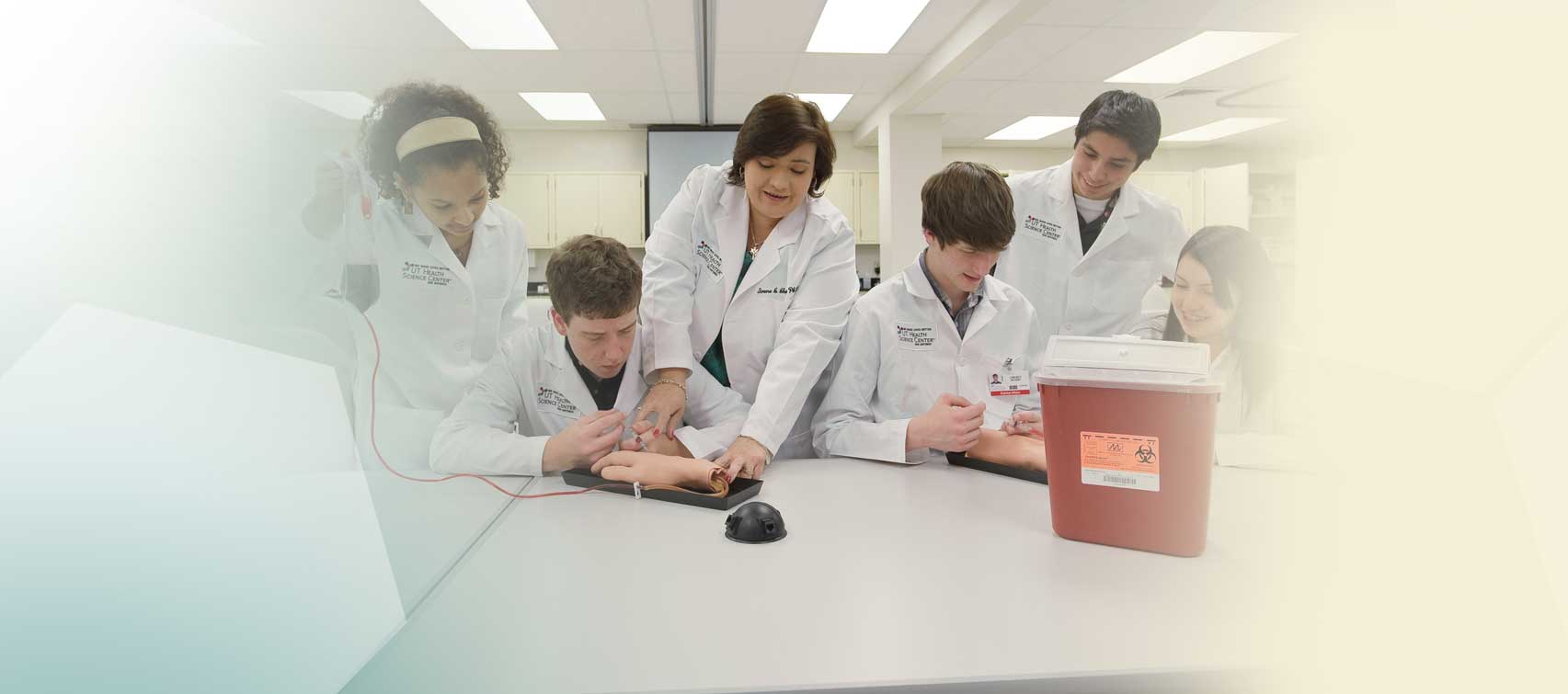 Dr. Irene Chapa and students who have benefited from programs at Office of Recruitment and Science Outreach.