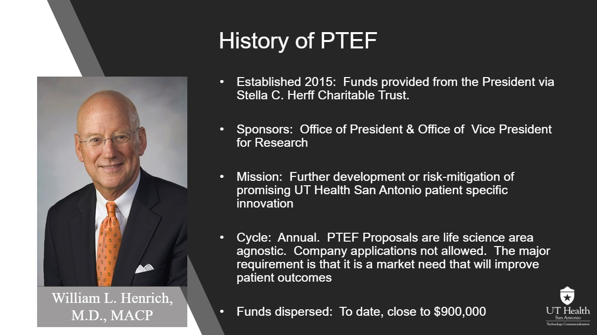 History of PTEF