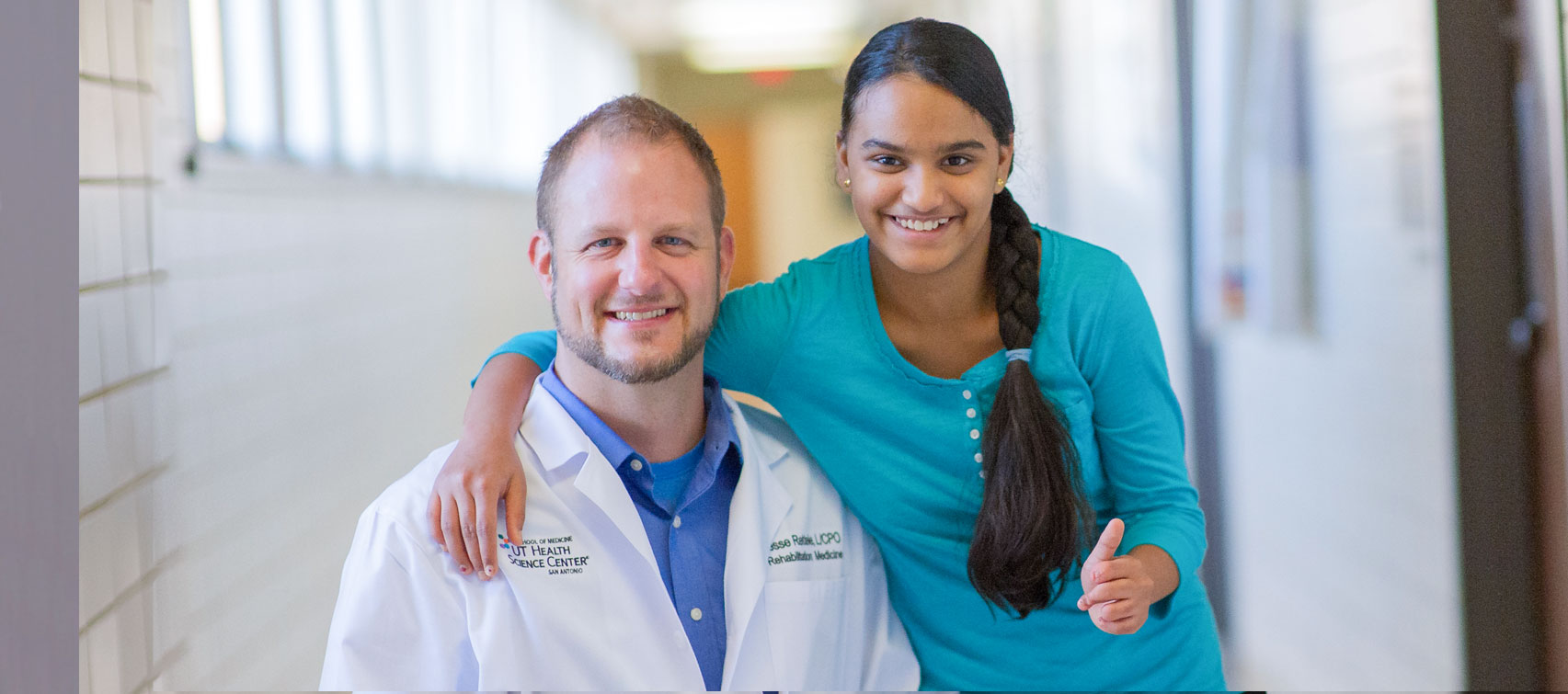 Dr. Rettele with young patient