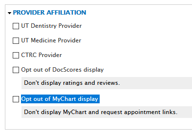 opt out of mychart