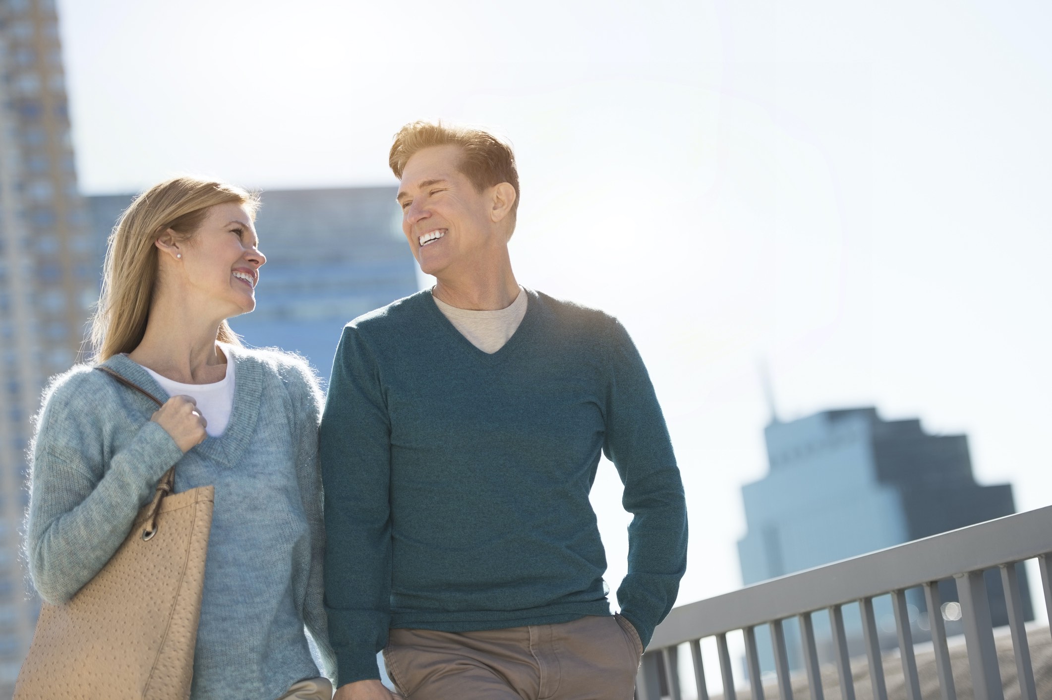 man walking with partner