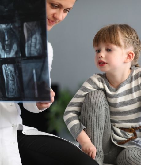 doctor with young patient