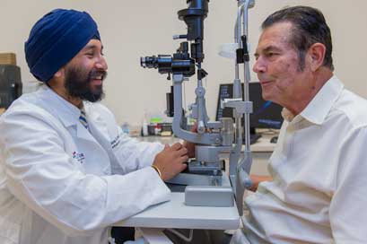 Dr. Kundandeep Nagi, uses endocyclophotocoagulation, laser eye surgery.
