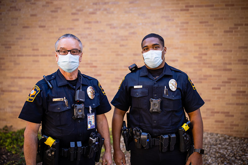 officers working at UT Health San Antonio