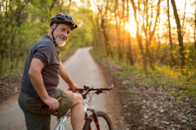 Man biking