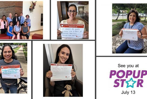 Collage of PopUp Star Team Members