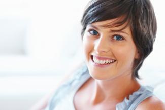 Woman smiling